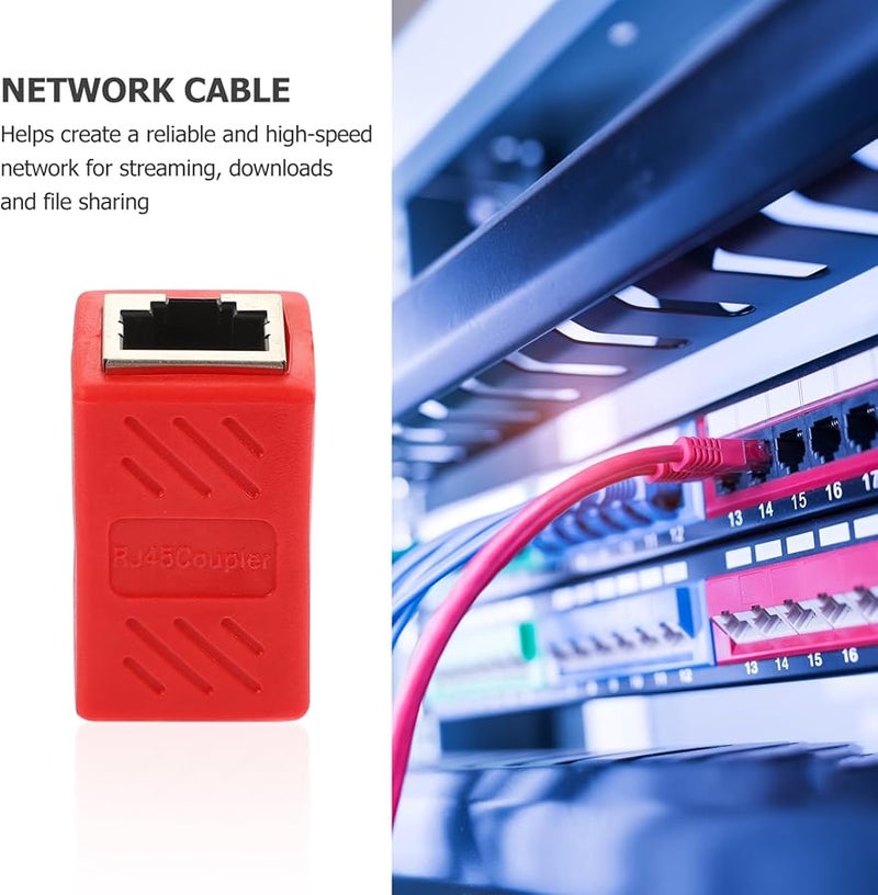 Gatuida 2 Pack Female to Female Ethernet Coupler Extender for Router Computer Easy Install - Image 3